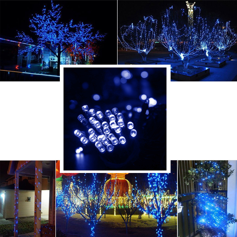 300 LED Green Cable Christmas Tree Fairy Lights String 8 Chasing Static Settings eBay