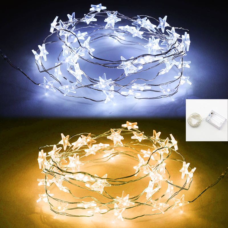 2M 20 LED Star Battery Operated Bedroom Fairy Light Hanging Decoration Christmas eBay